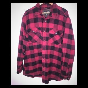 LIKE NEW Buffalo print THICK cotton flannel shirt